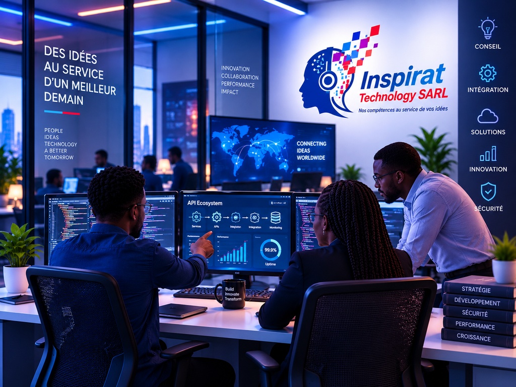 IT development team at work